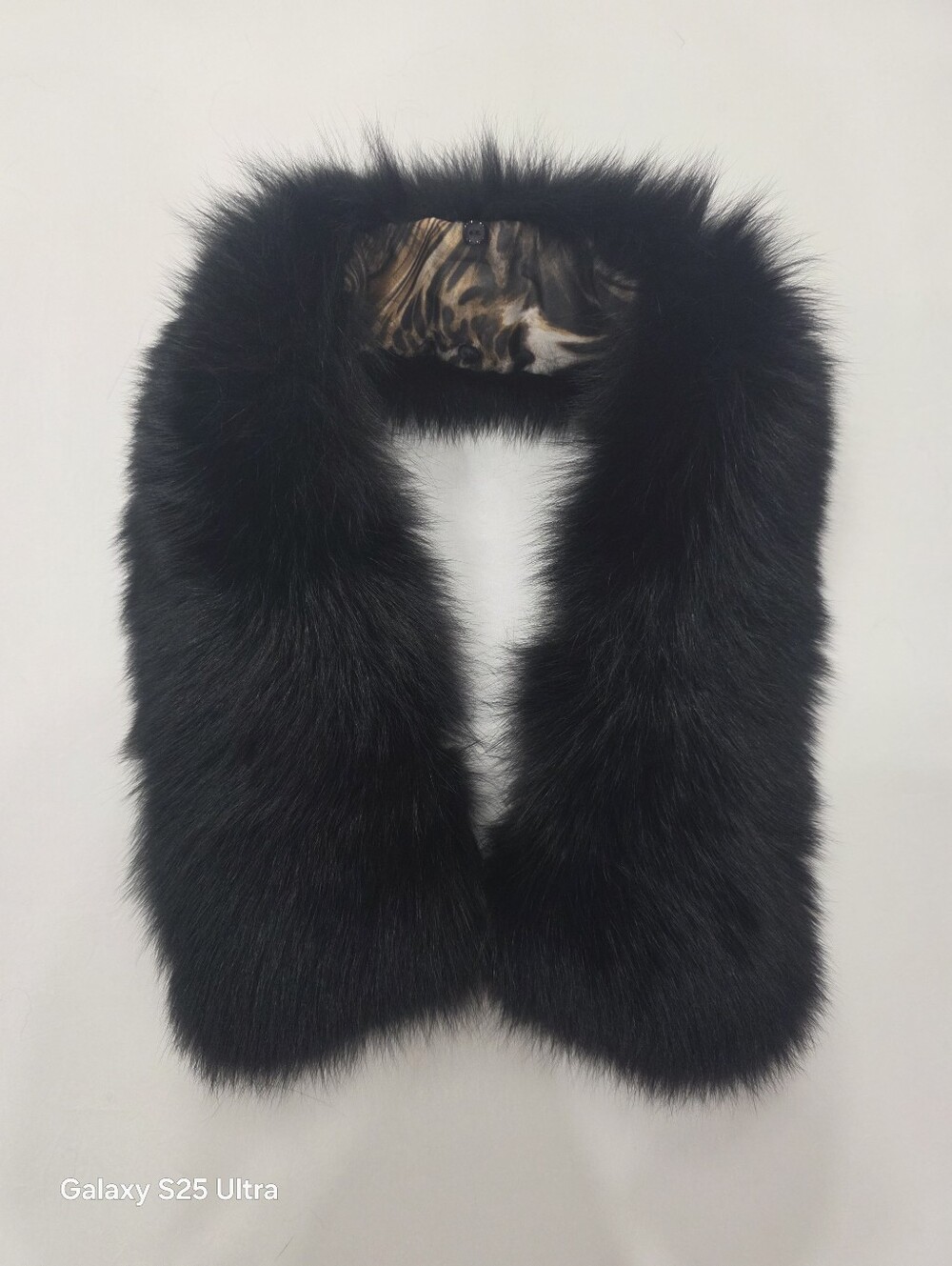 Genuine Black Fox Fur Detachable Collar / Trim for Coat or Jacket (NWOT)